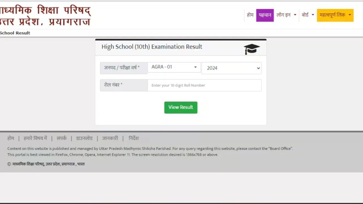 UP Board Result