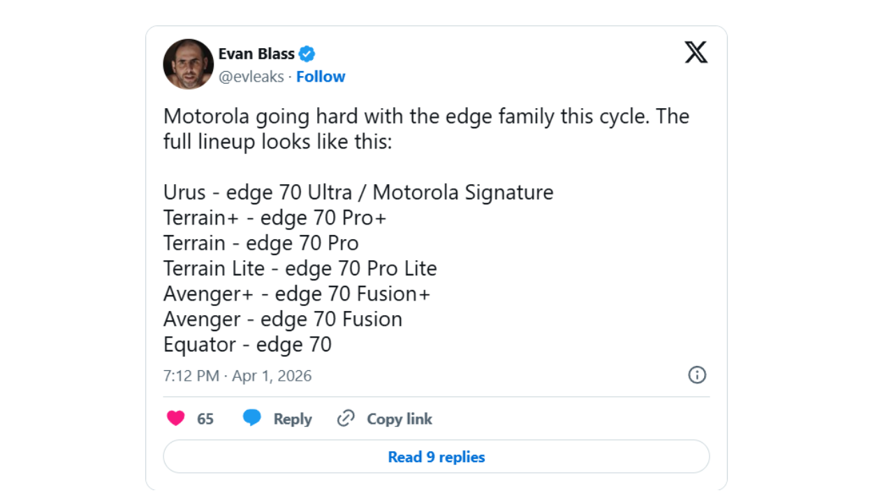 Motorola Edge 70 Pro